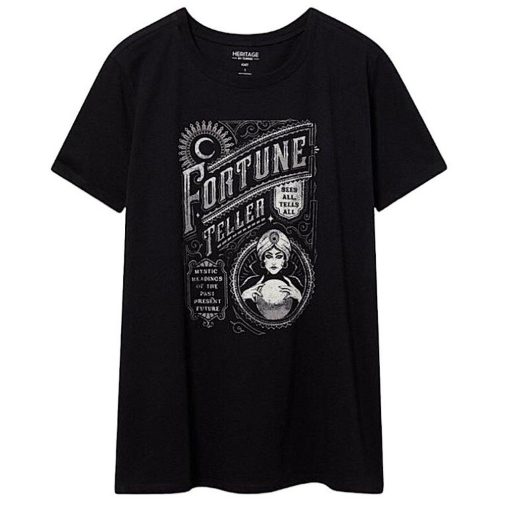 TORRID T-Shirt Fortune Teller Classic Fit Heritage Jersey Crew Tee NWT Size 5X - Picture 2 of 6